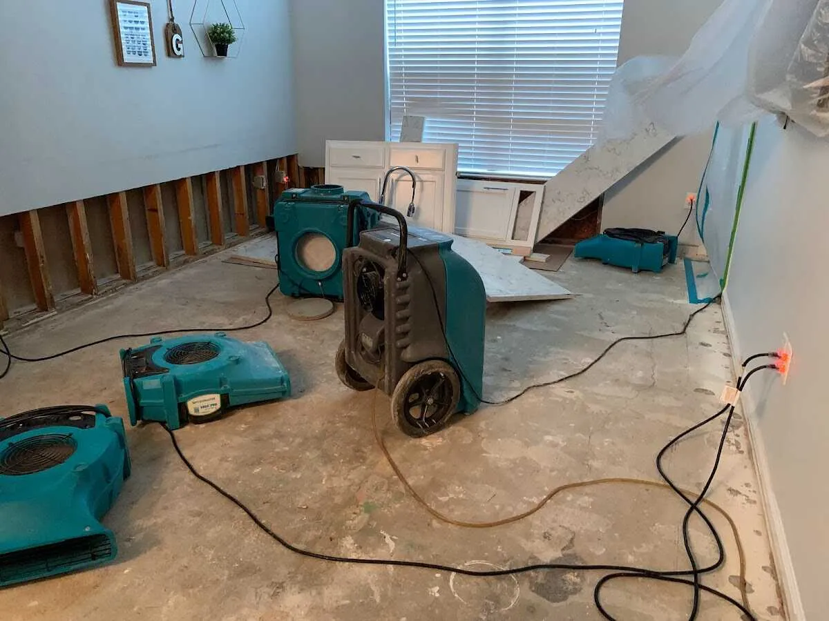 Dehumidifier in flood-cut room for Water Extraction & Removal in Irondale